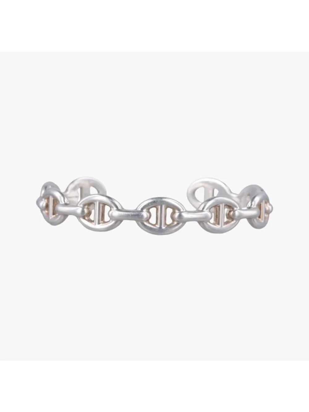 Hermes Chaine D'ancre Ancene Silver Bracelet